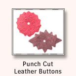 Punch Cut Leather Buttons