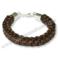 Flat Leather Bracelet
