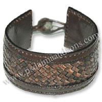 Flat Leather Bracelet