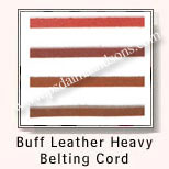 Buff Leather Heavy Belting Cords