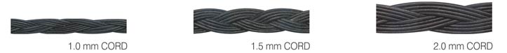 ROUND BRAIDED LEATHER CORD