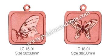 LEATHER CHARMS WITH LASER ENGRAVING