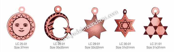 LEATHER CHARMS WITH LASER ENGRAVING