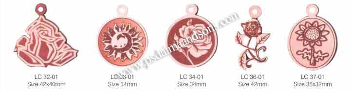 LEATHER CHARMS WITH LASER ENGRAVING