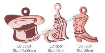 LEATHER CHARMS WITH LASER ENGRAVING