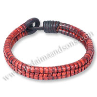 Flat Leather Bracelet