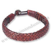 Flat Leather Bracelet