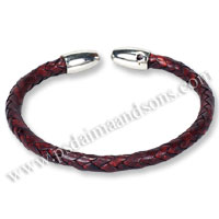 Flat Leather Bracelet